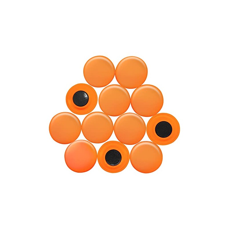 Große Orangenplanungsbüro - Magnete Für Kühlschrank, Whiteboard, Notizboard 40mm x