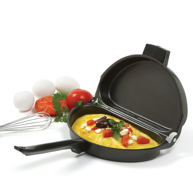 Norpro 665 Nonstick Omelet Pan with Egg Poacher, One Size