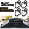 Pack-4 Gancho de Sujeción en V para Maletero de Coche,