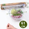 JENCENBIO Cling Wrap Compostable Food Wrap Film with Slide Cutter