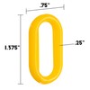 100-foot Plastic Safety Chain Barrier - High-Visibility Lightweight Yellow Barricade