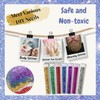 8 Kids Glitter Tubes, Vibrant Fine Glitter for Crafts, Slime,