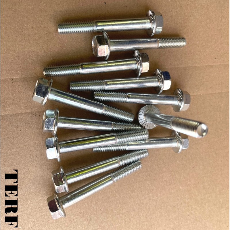 TERF® M8 X 45mm Serrated Flanged Hex Head Bolt M8