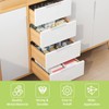 UFURMATE Back Mount Finger Edge Pull, 8Pcs White Aluminum Hidden