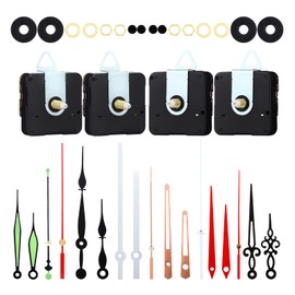 Saitrewed Clock Movement, Set of 4, Handmade, For Wall Clocks, Watch Shaft, Watch Repair Parts, DIY Replacement Parts, DIY Clock DIY Repair Parts, Needle Set, Repair, Bedroom, Living Room, Study, Children's Room, Office, Store, etc