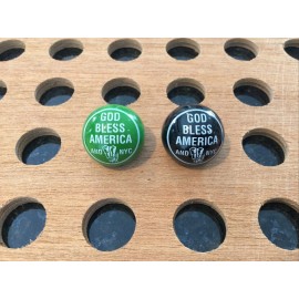 Unbranded Vintage | "God Bless America And NYC" | Black and Green Marble | LOT OF 2