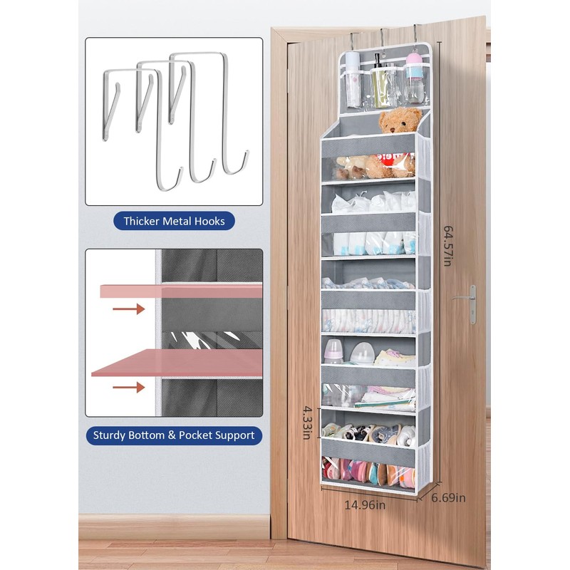 Over the Door Organizer, Heavy Duty Hanging Door Organizer with