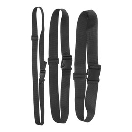 Healvian 3pcs Black Fanny Pack Extender Strap Adjustable Buckle Belt Fanny Pack Extender Universal