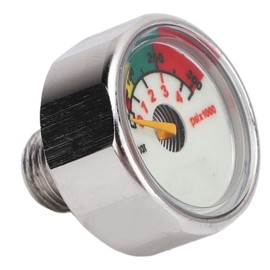 Pony Bottle Pressure Gauge Air Diving Cylinder Oxygen Tank Stainless Steel Waterproof M10