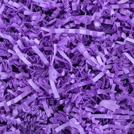 MagicWater Supply - 4 oz - Purple - Crinkle Cut Paper Shred Filler great for Gift Wrapping, Basket Filling, Birthdays, Weddings, Anniversaries, Valentines Day, and other occasions