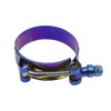 Kyostar 2" T-Bolt Hose Clamp Adjustable Stainless Steel Titanium Blue