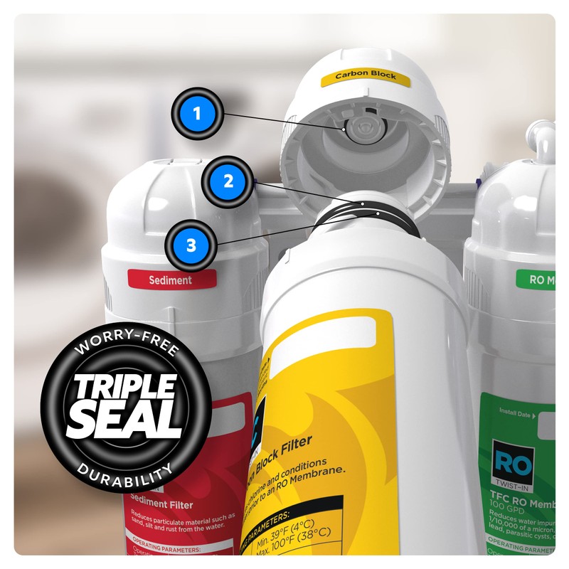 AquaticLife Twist-in Activated Carbon Block Replacement Filter Cartridge for Reverse