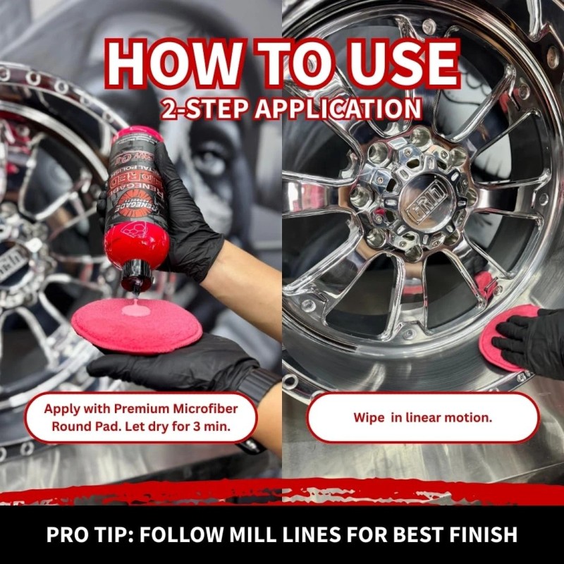 Ts Usa Pro Red Liquid Metal Polish Heavy Cut Aluminum