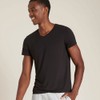 Boody Men's V-Neck T-Shirt, Black / S