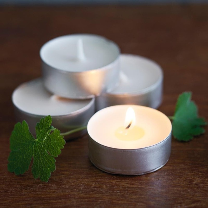 Wertpack Maxi Tealights Aluminium and Wax White/Silver 60 mm Diameter