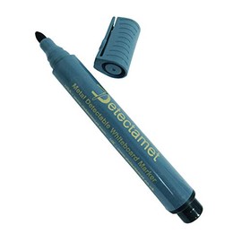 Metal and X-Ray Detectable Whiteboard Marker Non Retractable Black Bullet Tip Pack of 10