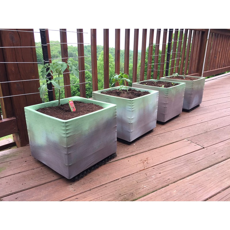 TipPot Stretch Grow Fabric 4 Pack Turns a Milk Crate