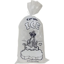 8 lb Ice Bags "CRYSTAL ICE" , Case of 1000