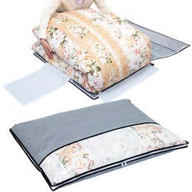 Astro 171-05 Activated Charcoal Deodorizing Feather Duvet Storage Bag, Single, Compact Storage with Pressing Belt, Odor Control with Activated Charcoal, Airy Non-Woven Fabric Guards Against Dust and