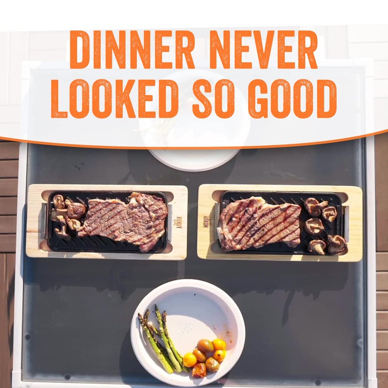 Yukon Glory™ SEAR 'N SERVE Set (BBQ Cast Iron Grill