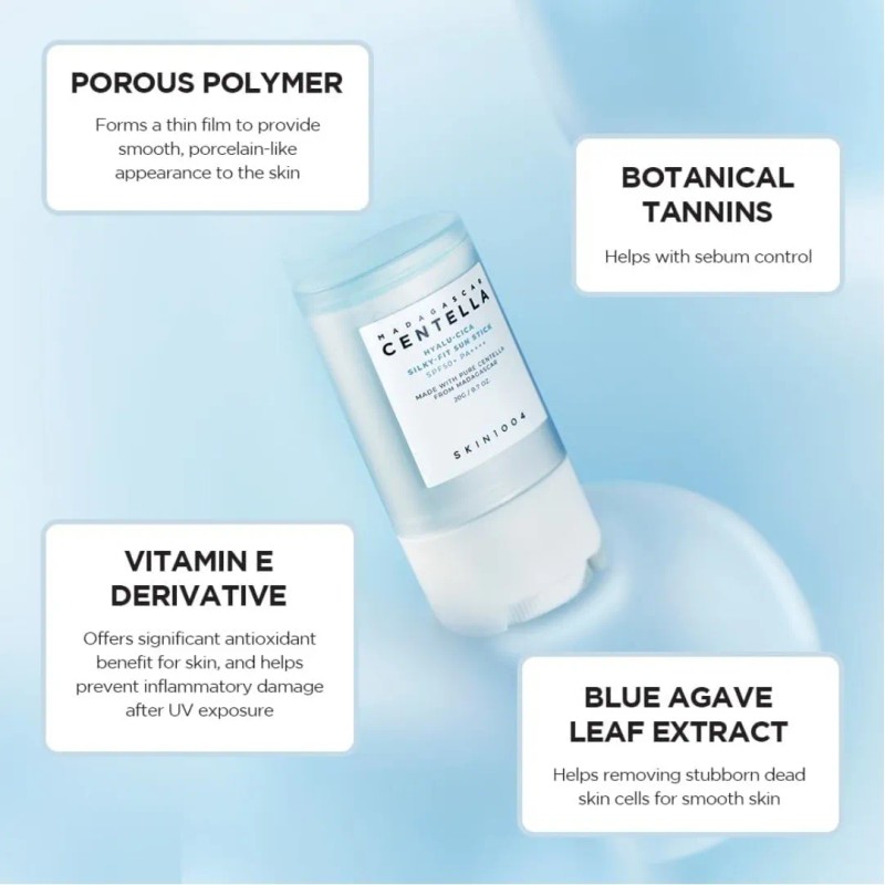 Skin1004 Madagascar Centella Hyalu-cica Silky-fit Sunstick