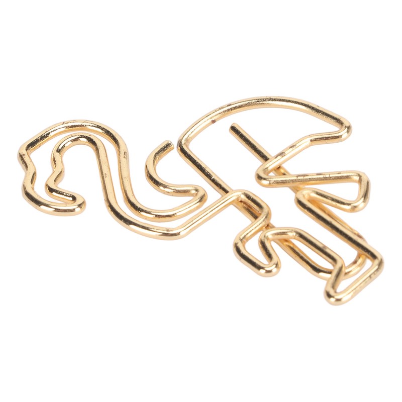 100pcs Flamingo Paper Clip Cute Animal Shape File Note Page