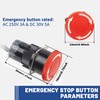 CNCTOPBAOS Limit Switch with Emergency Stop Button Kit, 6 Micro