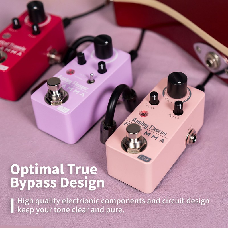 FLAMMA FC16 Optical Tremolo Guitar Effects Pedal Mini Portable True