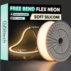 GZBtech 110-120V LED Neon Rope Lights 50FT/15M, 3D Top &