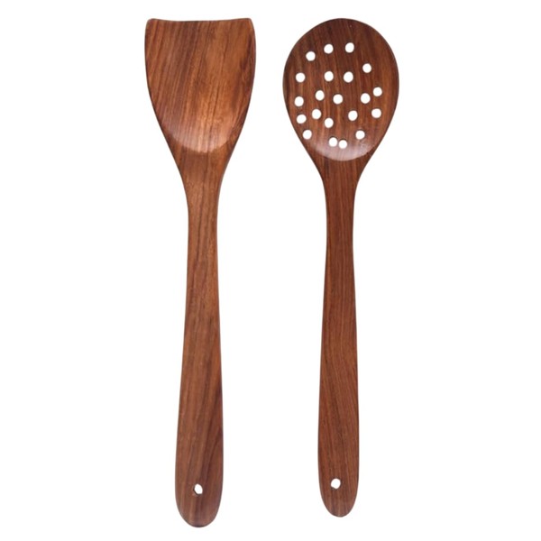 WANIYA STORE Wooden Spatula Spoons Set for Cooking & Serving