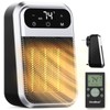 GiveBest 800W Wall Outlet Space Heater with Remote,LED Display Small