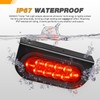 GOOACC 6Inch Oval Trailer Tail Light 2PCS 10LED Red Stop