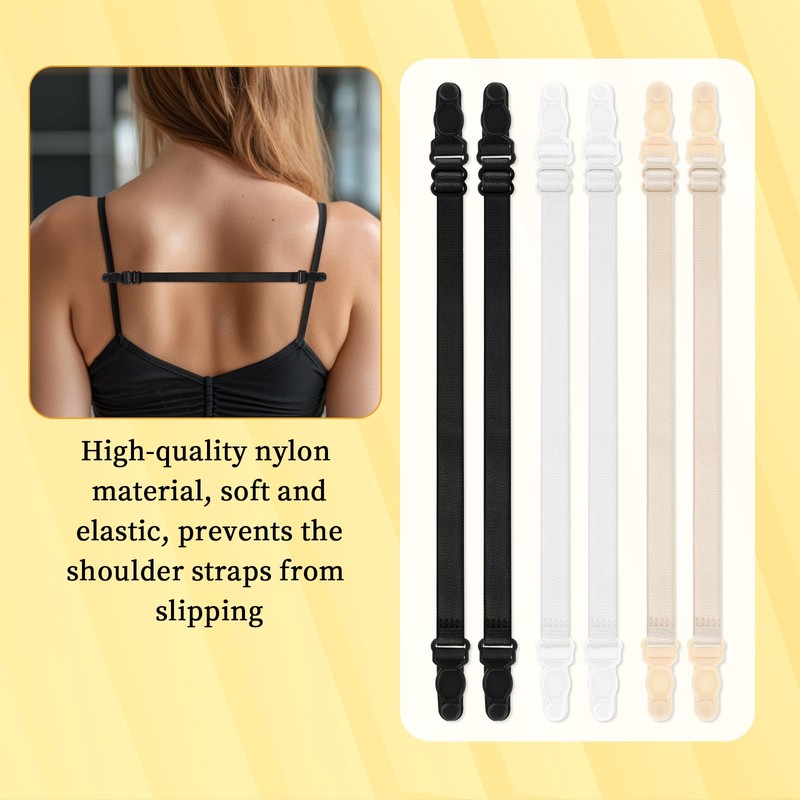 EupHHonycs 12 Pcs Bra Strap Clips Bra Strap Holders for