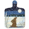 Moongazing Hare - Colourful Mini Kitchen Chopping Board - Midnight