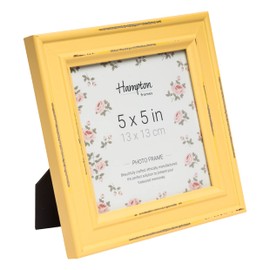 Hampton Frames PALOMA 5x5 (13x13cm) Yellow Square Picture Poster Photo Frame Glass PAL301955Y