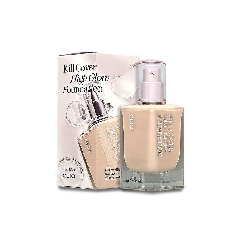 Clio Kill Cover High Glow Foundation 38g / 클리오 킬