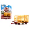 DCD Bale Throw Wagon Yellow and Red "Down on the Farm" Series 7 1/64 Diecast Model by Greenlight