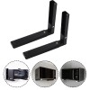 2x Adjustable Microwave Brackets Wall Mount Heavy Duty Shelf Carbon