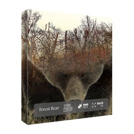 Animal Bear Jigsaw Puzzles for Adult 1000 Piece, Difficult Hard Impossible Puzzles for Adults, Nature Hunting Puzzle 1000 Piece