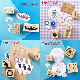 Kodomonokao Stamp N I Love Stamp Moon Sky 1535-030