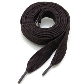Thick Flat 3/4" Wide Shoelaces Solid Color for All Shoe Types (Brown)