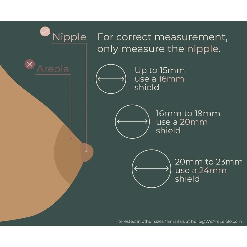 Le Lolo Colored Nipple Shield and Nipple Shield Sticker for