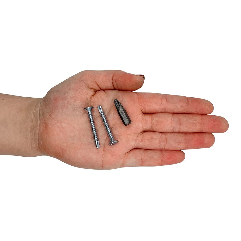 Pack of 50 DIN 7504 P Galvanised Steel 4.8 x