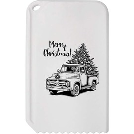 Azeeda 'Vintage Truck With Christmas Tree' Plastic Ice Scraper (IC00038449)