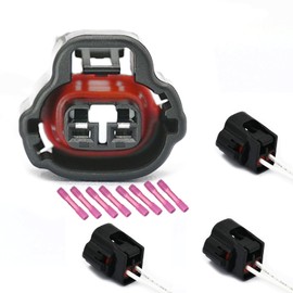 GROBARPART 4 Pcs Camshaft Position Solenoid Timing Actuator Oil Control Valve Connector V6 3.5L Fit for Toyota Avalon Camry Highlander Fit for RAV4 Sienna Venza Fit for Lexus ES RX ES350 RX350 2005-16