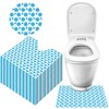 Drydiet 100 Pcs Disposable Toilet Mats Absorbent Toilet Floor Protector
