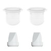 2pcs Duckbill Valves and 2pcs Diaphragm Compatible with Momcozy Mobile