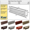 Kair Beige Airbrick Grille with Damper Flap for 150mm x