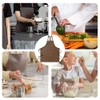 Kitchen Thicken Canvas Apron with Adjustable Straps and Large Pockets,