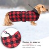 Geyecete Waterproof Warm Thermal Quilted Dachshund Coat with Warm Fleecy